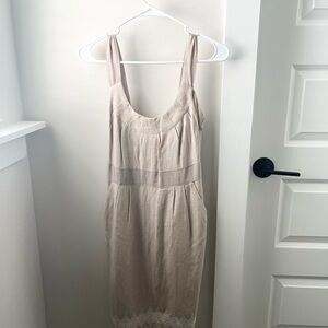 Banana Republic Soft Beige Petite Dress